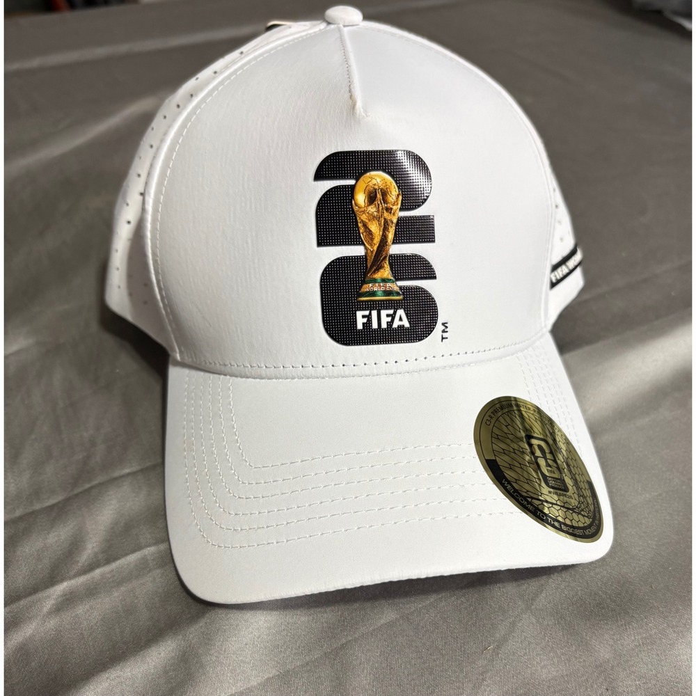 FIFA World Cup 2026 C3-R Premium Water Resistant Snapback Hat White TRN I OE
